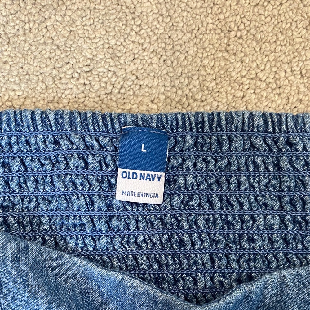 Old Navy Blue Denim Dress - Picture 2 of 4